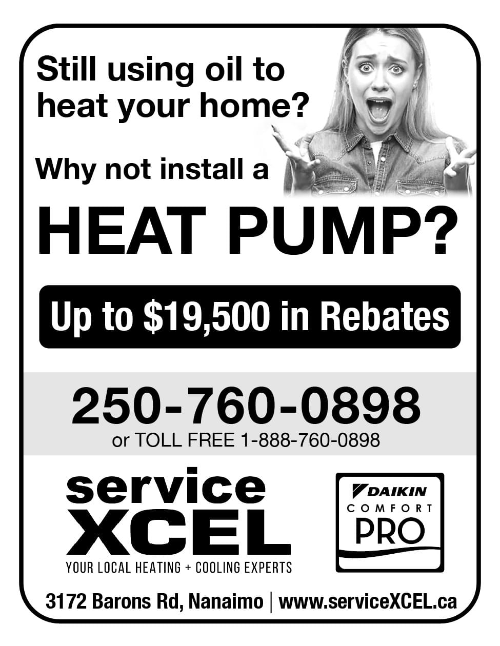 Service xcel heat pump ad in Coffee News