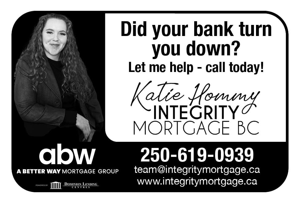 Katie Hommy Mortgage Broker Nanaimo BC ad in Coffee News