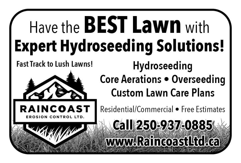 Raincoast Erosion Control Ltd Parksville BC Ad in Coffee News