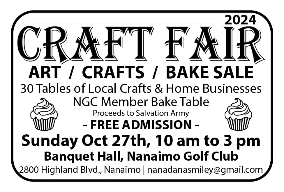 2024-Craft-Fair-at-Nanaimo-Golf-Club-Sunday-October-27-2024-ad-in-Coffee-News