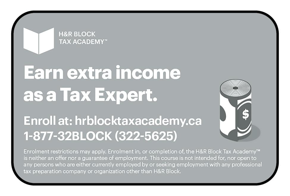 H&R Block Ad in Coffee News