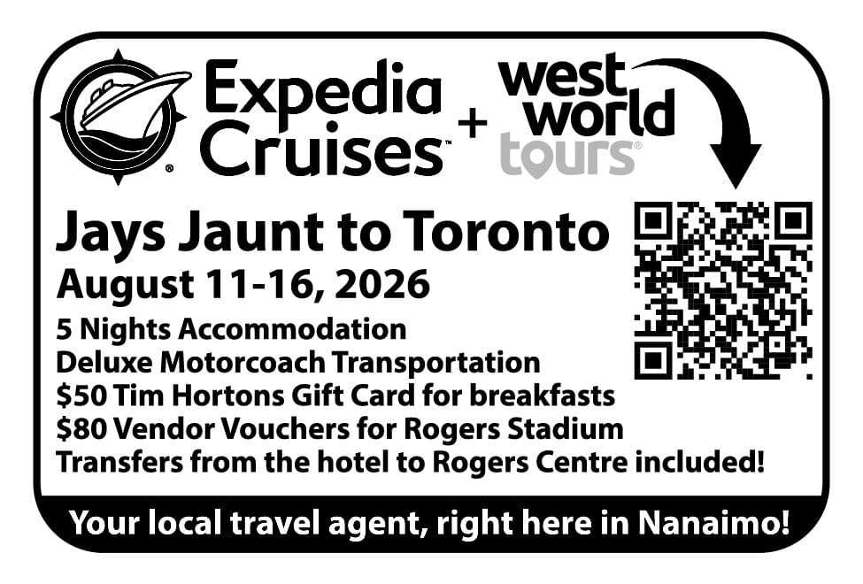 Expedia Cruises Parksville Nanaimo Duncan BC 2026 Ad in Coffee News