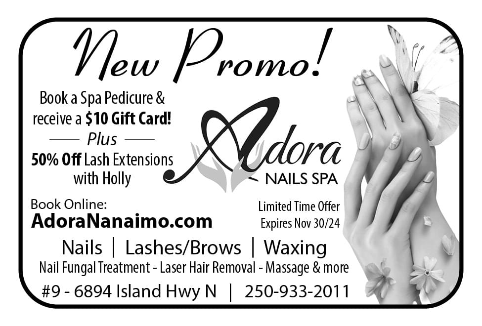 Adora Nails Spa Nanaimo Nails Lashes Brows Waxingad in Coffee News