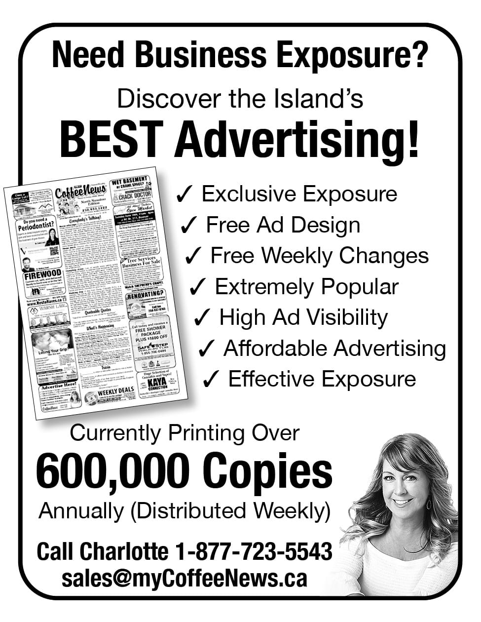 Advertise in Coffee News Victoria BC