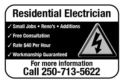 Ron Harder Electrician Ad in Coffee News