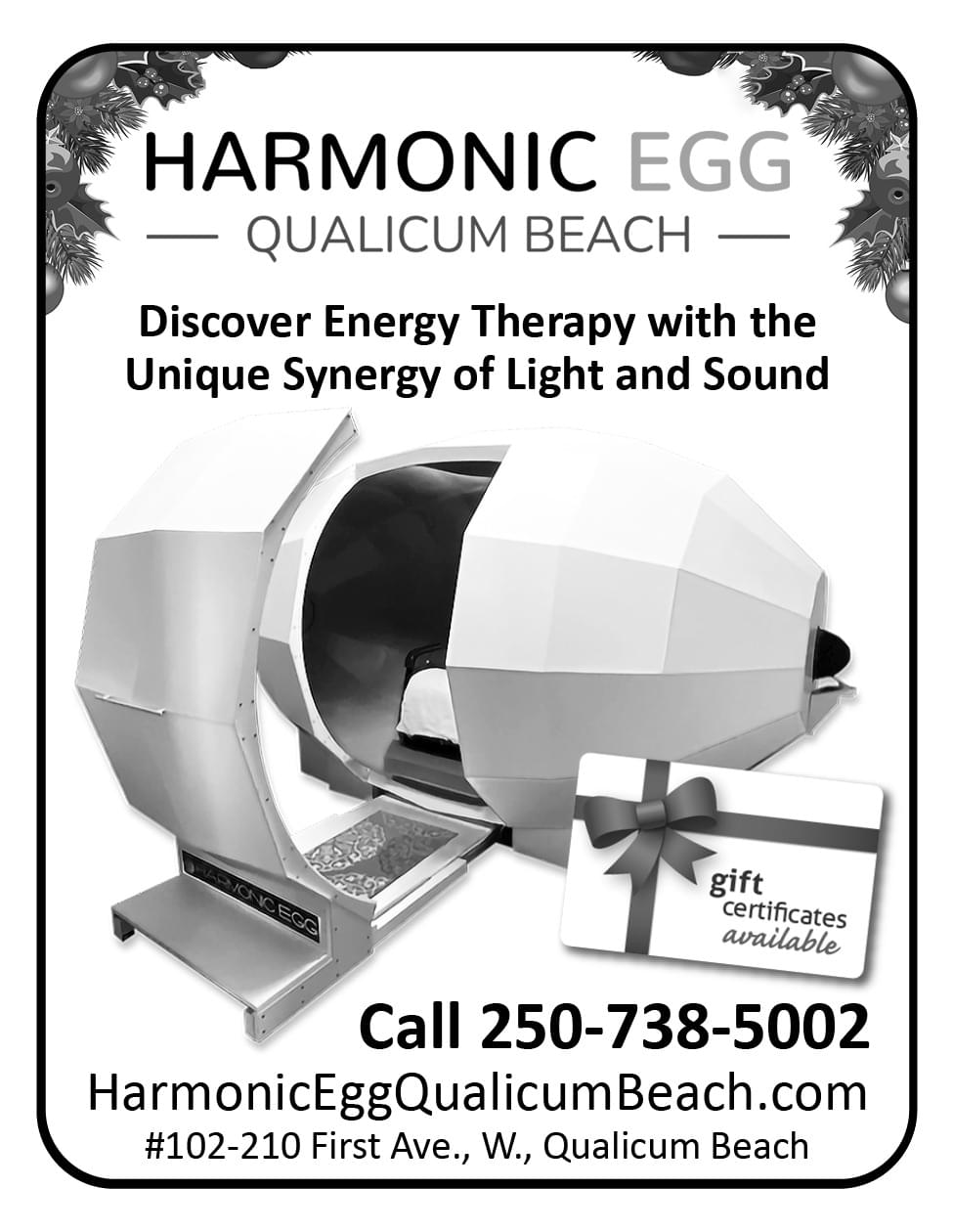 Harmonic Egg Ad in Coffee News