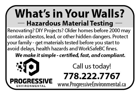 Progressive Environmental Asbestos Lead Removal services ad in Coffee News