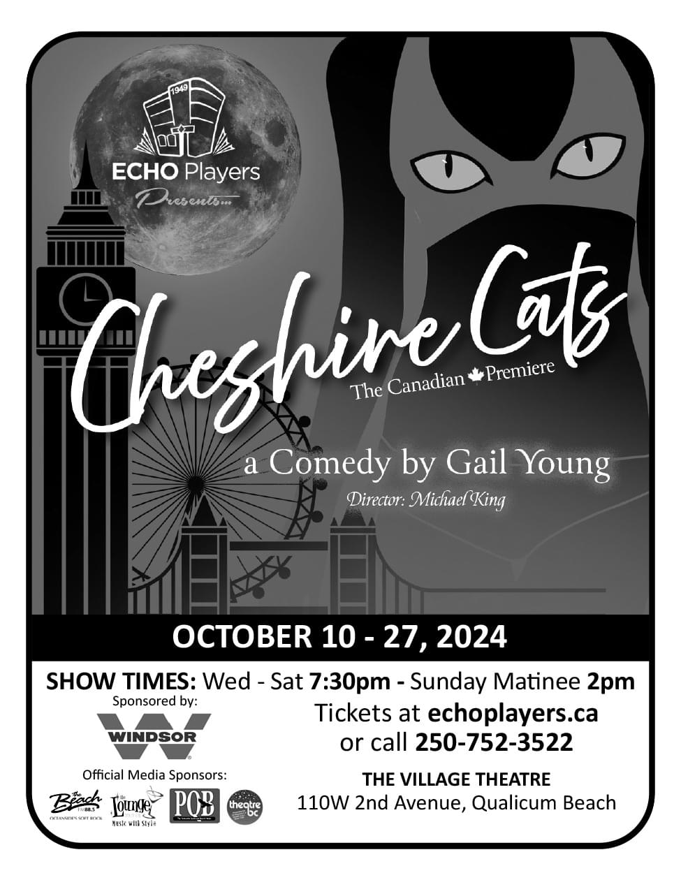 Echo-Players-presents-Cheshire-Cats-October-10-to-27-2024-Qualicum-Beach-BC-ad-in-Coffee-News