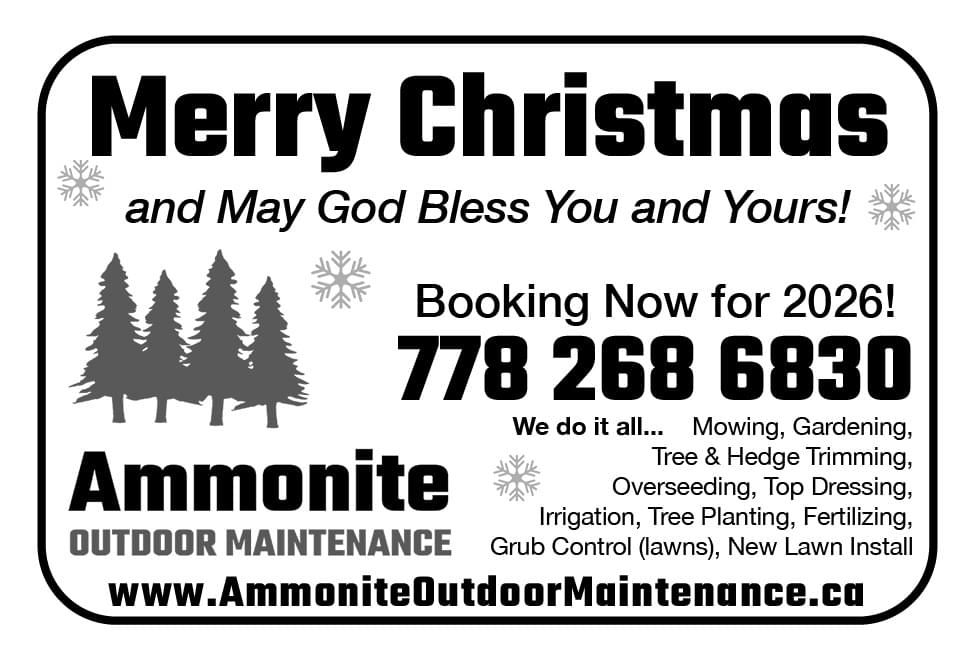 Ammonite Outdoor Maintenance Ad in Coffee News