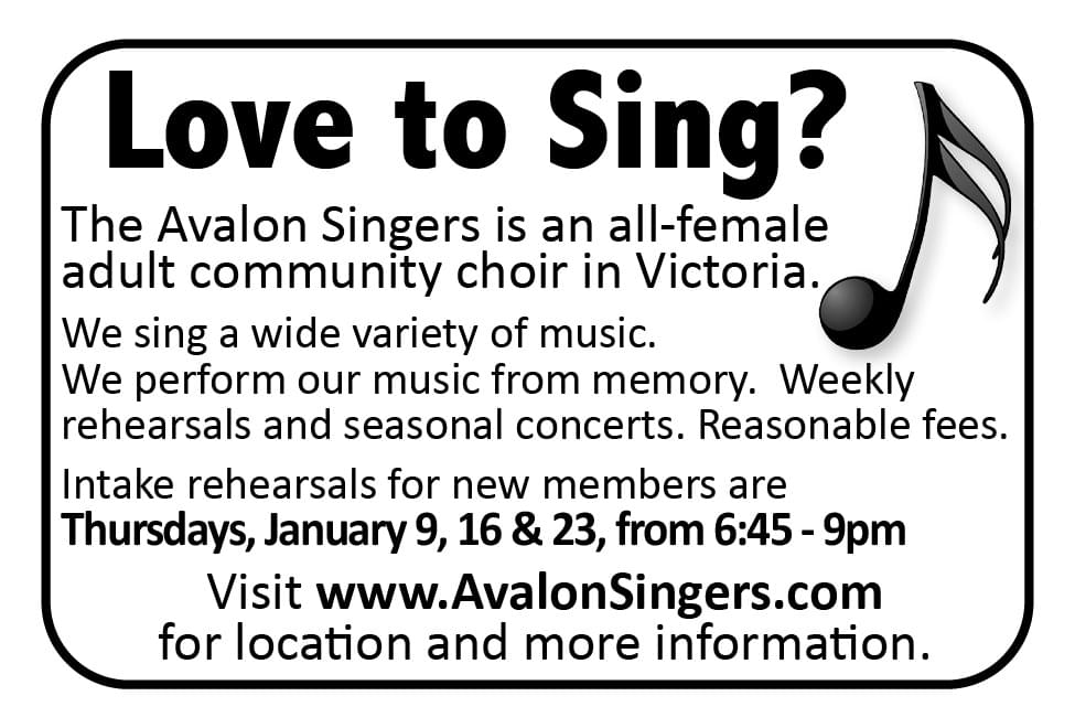 Love to Sing Ad in Coffee News