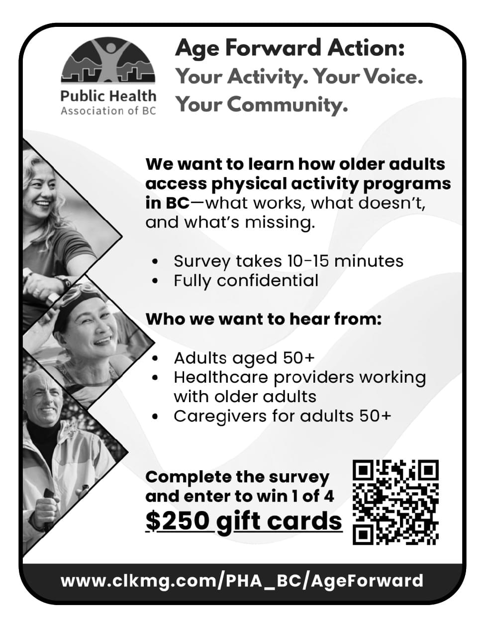 Age Forward Action Your activity your voice your community Ad in Coffee News