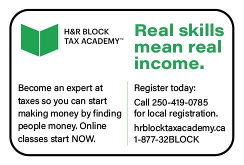 H & R Block ad in Coffee News