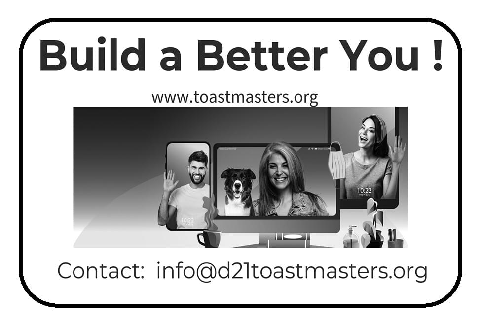 Toast Masters Ad in Coffee News
