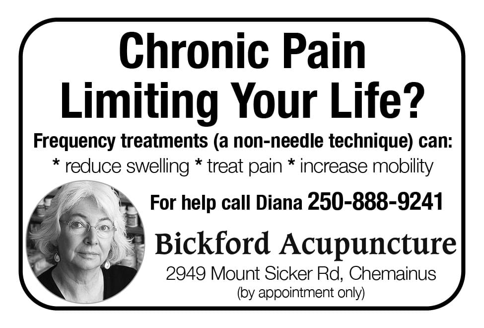 Bickford Acupuncture Chemainus Ad in Coffee News