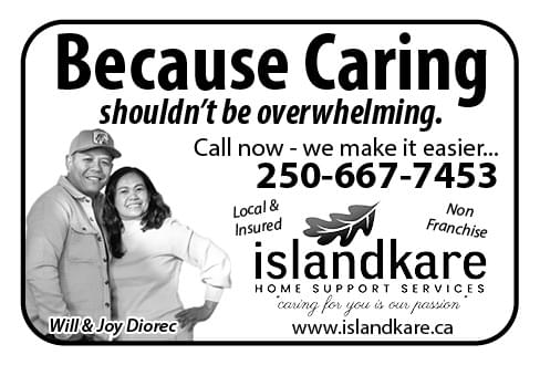 IslandKare Home Support Service Nanaimo Parksville Qualicum July 2024 Ad in Coffee News