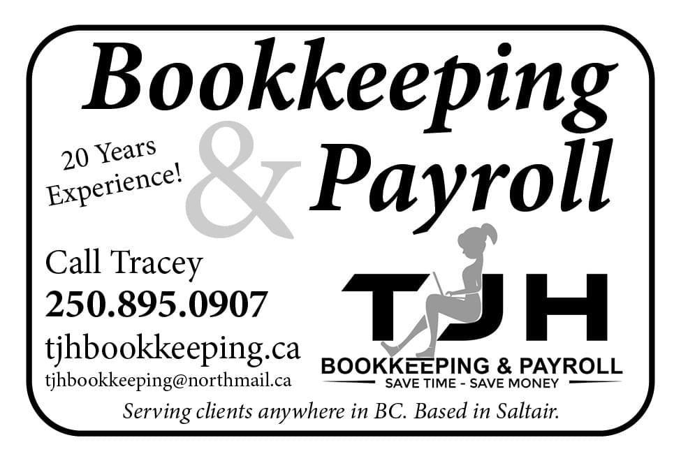 TJH Bookkeeping and Payroll BC Ad in Coffee News