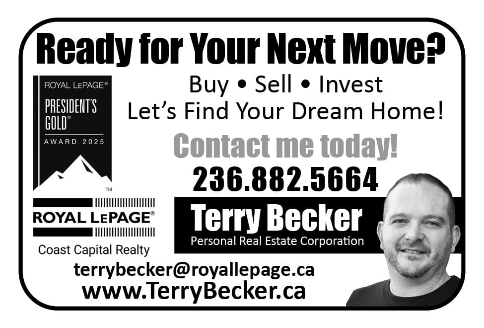 Terry Becker Personal Real Estate Corporation Victoria BC Ad in Coffee News