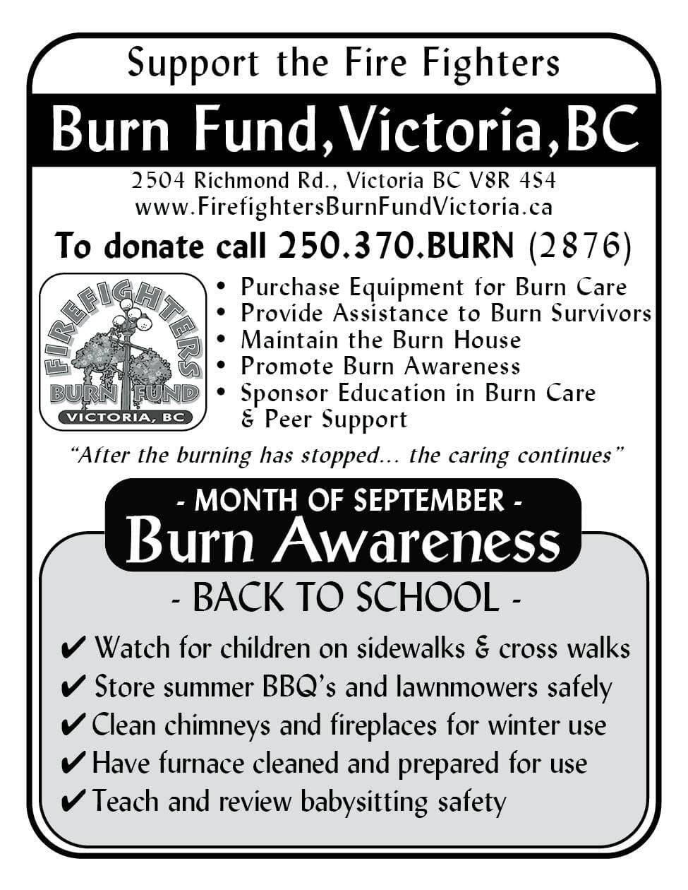 Firefighters Burn Fund Victoria Ad in Coffee News