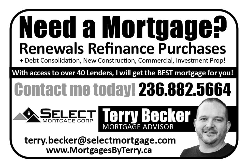 Terry Becker Victoria BC Mortgage Broker ad in Coffee News