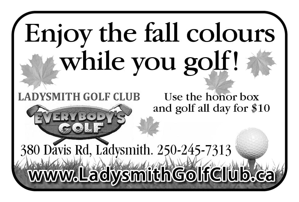 Ladysmith Golf Ad in Coffee News