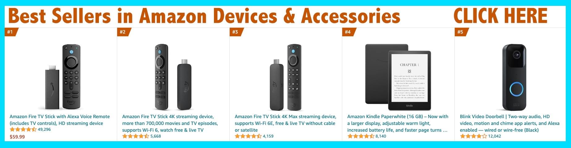 Amazon Best Sellers in Devices & Accesories