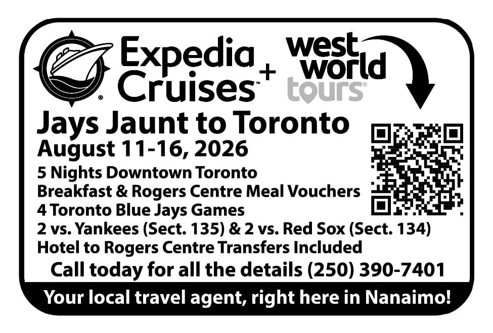 Expedia Cruises Parksville Nanaimo Duncan BC 2026 Ad in Coffee News