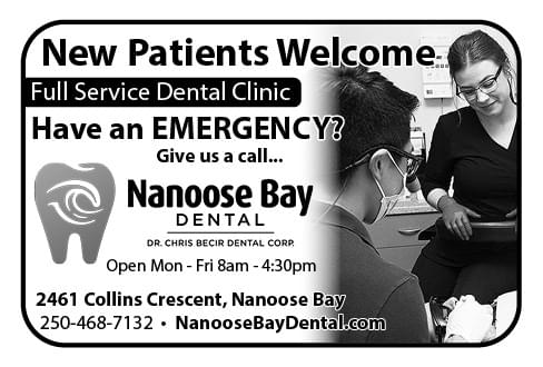 Nanoose Bay Dental Ad in Coffee News