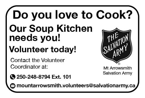 Salvation Army Parksville Ad in Coffee News