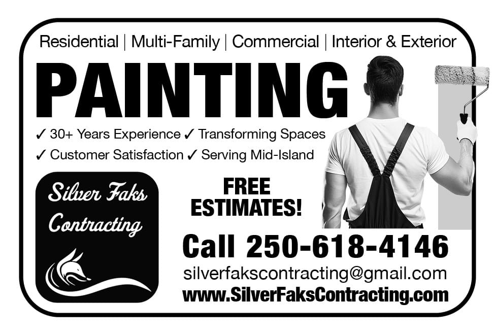 Silver Faks Contracting Painting Company Nanaimo BC ad in Coffee News